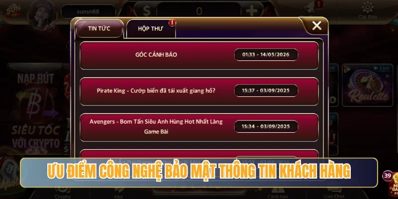 Ưu điểm công nghệ bảo mật thông tin khách hàng
